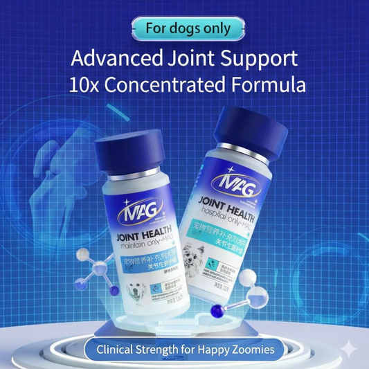 MAG Advanced 10x Concentrated Dog Joint Supplement for All Breeds & Sizes - with Glucosamine, Chondroitin, MSM
