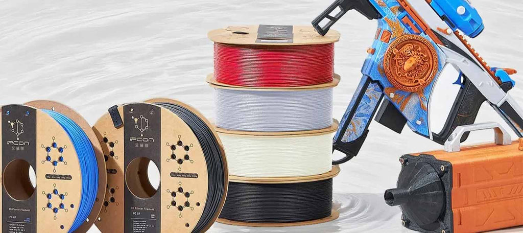 PC-GF Matte Blue 3D Printer Filament, Glass Fiber Reinforced