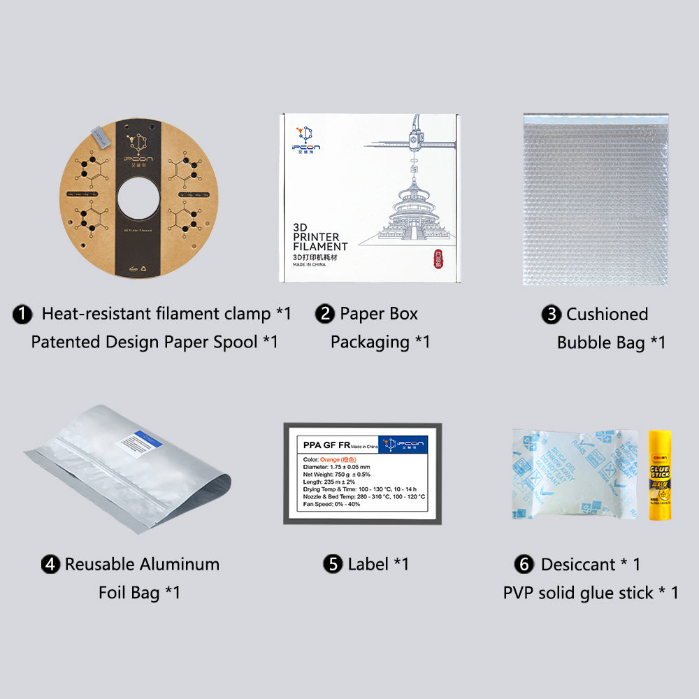 PPA-GF FR High-Temperature 3D Printing Filament