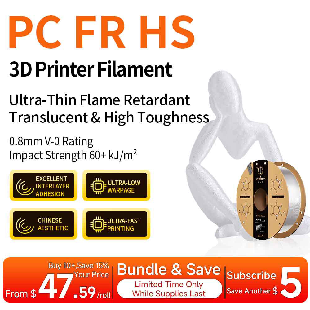 High-Speed V0 Flame Retardant Polycarbonate Filament