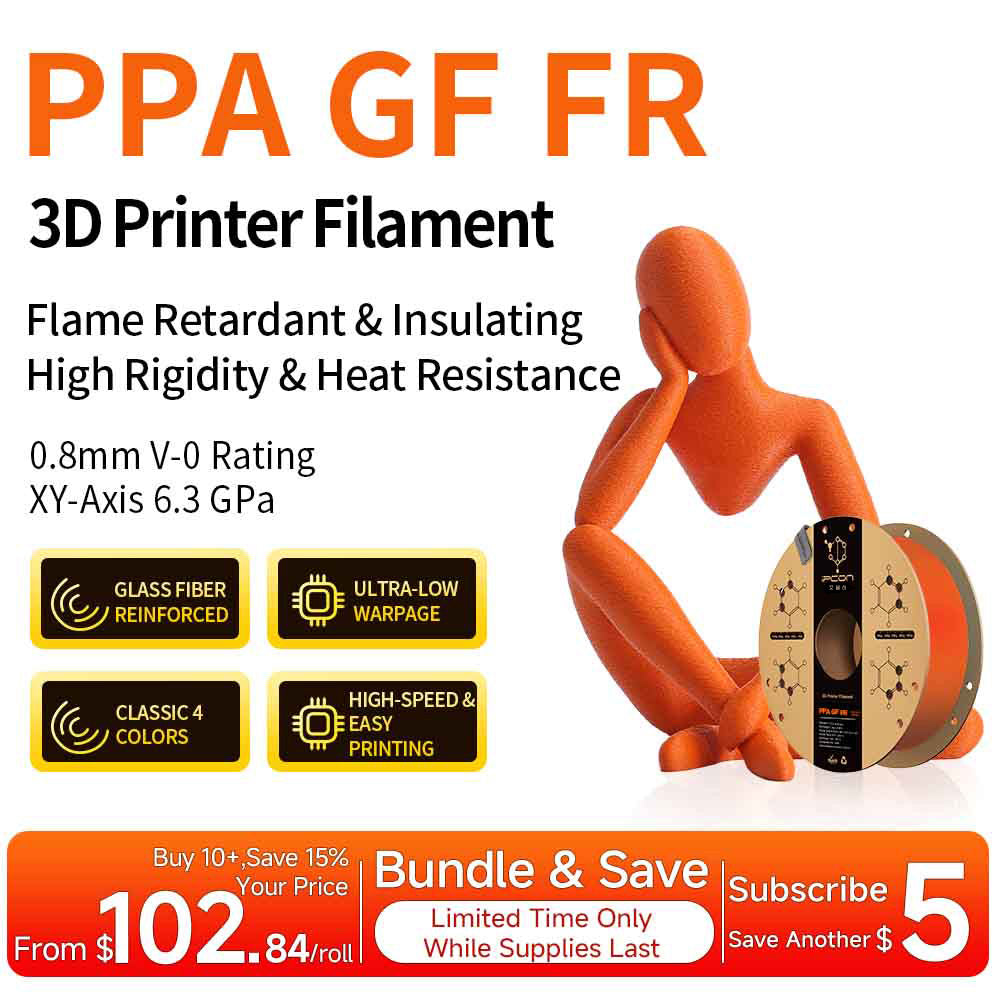 PPA-GF FR High-Temperature 3D Printing Filament