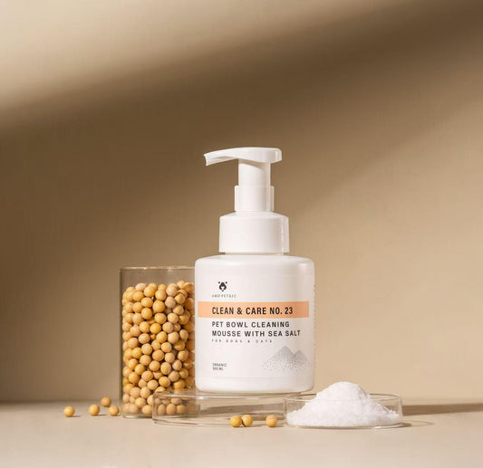 Pet Bowl Cleaning Mousse with Sea Salt Antibacterial Stain Removal for Effective Pet Care