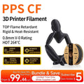 IPCON PPS CF carbon fiber reinforced PPS filament spool in black